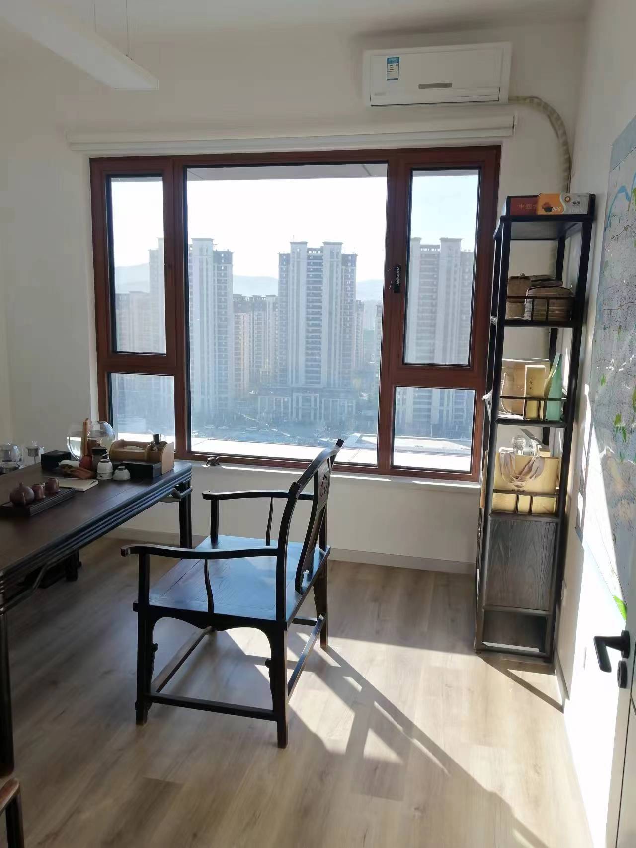 Aluminum wood system window